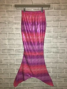 NWT JUSTICE GIRLS MERMAID TAIL SWIMSUIT COVER-UP COVERUP MEDIUM PURPLE PINK - Picture 1 of 3