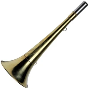 Señal de latón de caza advertencia cuerno recto cuerno de caza zorro con cinturón 38 cm - Imagen 1 de 2