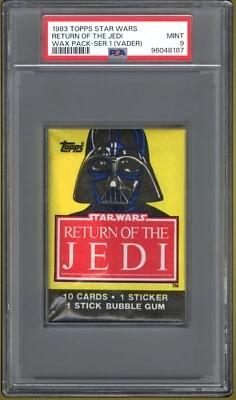 1983 Topps Star Wars - Return of the Jedi Series 1 Wax Pack - Darth Vader PSA 9 - Image 1 of 2
