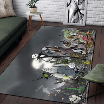 The Nightmare Before Christmas Rugs Living Room Anti-Skid Area Rugs Mats Carpets - Image 1 of 4