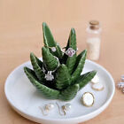 Bangle Necklace Earring Ceramic Ornament Aloe Shape Gift Ring Holder Birthday