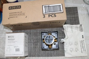 Delta R10000-UNBX MultiChoice Kit Valvola Ruvida Universale per Vasca e Doccia NUOVO!! - Foto 1 di 13