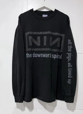 Camiseta unisex manga larga Nine Inch Nails 1994 reimpresión para fans algodón talla completa Foto 1 de 4