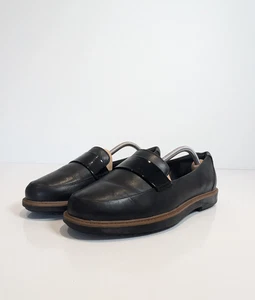 Clarks Flat Loafer Raisie Arlie Leather Slip On Cushion Sole Size UK 8 Black - Picture 1 of 10