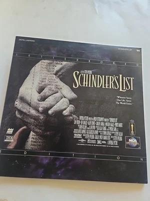 Schindlers List Laserdisc Letterbox Edition LD Liam Neeson Spielberg VG RY1 Foto 1 de 4