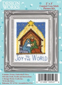 Design Works Counted Cross Stitch Kit 2"X3" Nativity (14 Count) - Picture 1 of 5