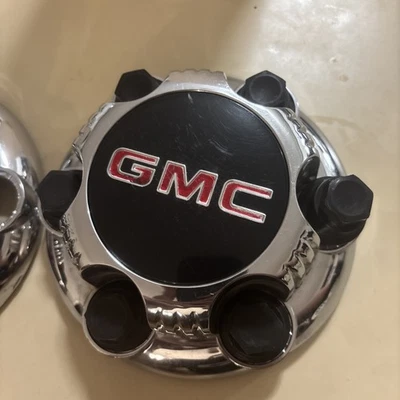 2 шт. 1999–2010 GMC Sierra Yukon Savana 6 зажимов 1500 хромированных центральных колпаков 16 дюймов 17 дюймов  - Изображение 1 из 4