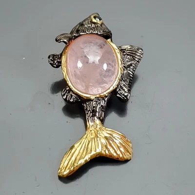 Jewellery Natural Morganite Pendant 925 Sterling Silver  /NP47430 - Image 1 of 4