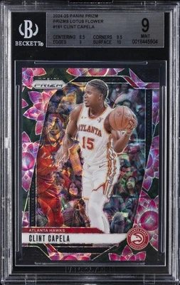 2024-25 PANINI PRIZM PRIZMS LOTUS FLOWER #161 CLINT CAPELA BGS 9 - Image 1 of 2