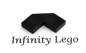 12 LEGO Black Tile 2 x 2 Corner Cut-out Smooth Finishing (27263 3972)  12 Pieces - Picture 1 of 1