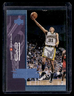 1998-99 Upper Deck #A18 Reggie Miller Aerodynamics - Image 1 of 2
