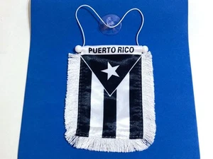 Puerto Rico Flagge schwarz Puerto Rican Flaggen für Autos Rückspiegel Boricua de... - Bild 1 von 3