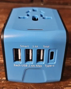 Travel Adapter Worldwide, Universal International Power Plug Adapter - Picture 1 of 3