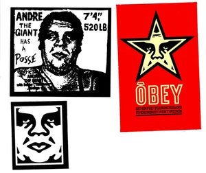 Shepard Fairey Obey Giant - Sticker Pack- Set of 3 - Picture 1 of 4