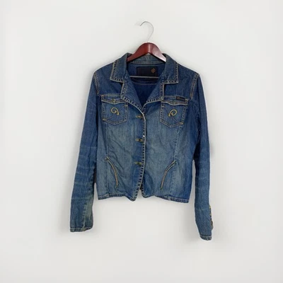 ROCAWEAR Denim Jean Jacket Women’s Size Large  - Image 1 of 4