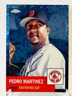 2022 Topps  Chrome Platinum Pedro Martinez Blue Refractor /199 - Image 1 of 3