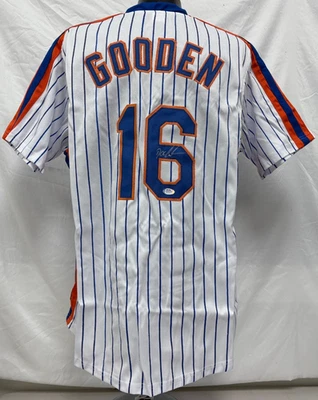 Dwight Gooden Signed Custom Dr. K Pinstripe Player Jersey PSA 137 - Image 1 of 4
