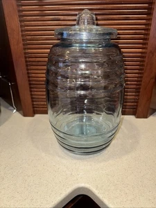 Vintage Glass “Beehive” Pickle Jar w/lid - Picture 1 of 8