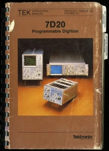 1983 TEKTRONIX TEK 7D20 PROGRAMMABLE DIGITIZER OPERATORS MANUAL, REVISED - Picture 1 of 1