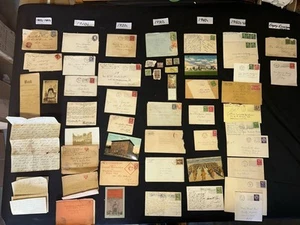 1878-1960 Covers Letters Stamps, Postcards Soldier Mail, photos MI E22 - Picture 1 of 23