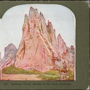 Colorado, Gateway Rocks, Garden of the Gods--Stereoview #LC51 - Picture 1 of 3