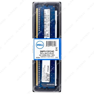 Dell 4GB DDR3-1600 PC3-12800 DIMM Factory Sealed Desktop Memory RAM SNPP4T2FC/4G - Image 1 of 2