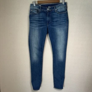 Pantalones de mezclilla elásticos True Religion para mujer 30 ajustados con curvas Jennie lavado medio - Imagen 1 de 14