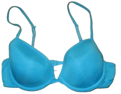 Sujetador Camiseta Xhilaration 36A Alambre Azul Correas Ajustables Gancho Ojo Excelente Usado Foto 1 de 4