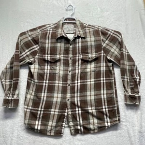 Canyon River Blues Long Sleeve Classic Fit Flannel Men XL Brown Plaid - Picture 1 of 15