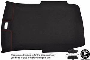 RED STITCH ROOF HEADLINING LUXE SUEDE COVER FITS VW GOLF MK4 JETTA 98-05 3 DOOR - Picture 1 of 2