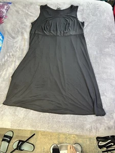 Athleta Black Sleeveless Cotton Dress Size Small - Picture 1 of 10