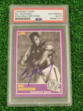 BO JACKSON SIGNED 1989 SCORE SUPPLEMENTAL ROOKIE CARD RC RAIDERS PSA Auto COA