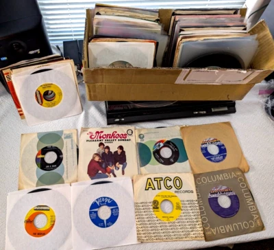 Huge 145+ Records 45RPM 60s, 70s, Soul, Rock, Motown, Doo Wop, Beatles, Supremes - Image 1 of 4