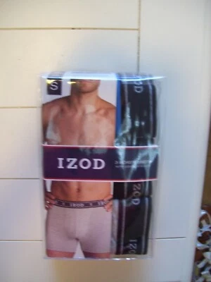 Мужские трусы-боксеры IZOD 3 без бирок с контурным чехлом синие черные серые размер S 28-30 - Изображение 1 из 2