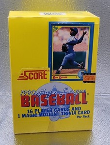 1990 Score Baseball 36 pack Box