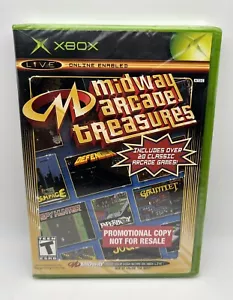 Midway Arcade Treasures-OG XBOX PROMOTIONAL COPY/NOT FOR RESALE-Factory Sealed - Picture 1 of 6