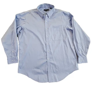 Lanesboro Bügelfreies Hemd Herren 17-34/35 (XL) Französisch Blau Langarm Button Down - Bild 1 von 14