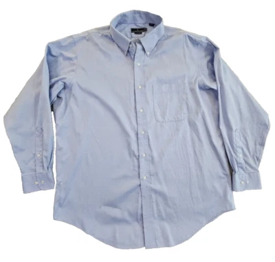 Lanesboro Non-Iron Shirt Men's 17-34/35 (XL) French Blue Long Sleeve Button Down - Image 1 of 4