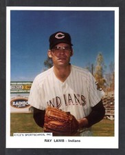 1971 Ray Lamb INDIANS UNSIGNED  7 x 8-3/4  ORIGINAL COLOR PICTURE PACK PHOTO #3