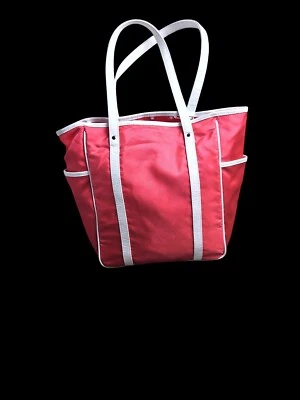 Bolso de playa Nordstrom's rosa de moda de verano para mujer ~ forro de lunares de plástico Foto 1 de 4