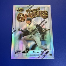 1996 Topps Finest Baseball Silver Refractor #160 Steve Finley San Diego Padres