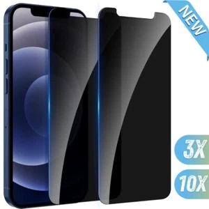 Privacy Tempered Glass Screen Protector For iPhone 16 15 14 13 12 Pro Max X XR 8 - Picture 1 of 29