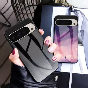 For Google Pixel 9 Pro XL 9 8 7 Pro 8A 7A 7 Glossy Glass Shockproof Case Cover - Picture 1 of 30
