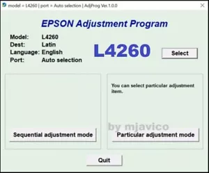 Reset Epson L 4260, L4266, L4267 Comp ✅ waste ink pad counter reset🔑OnePc⭐⭐⭐⭐⭐ - Bild 1 von 4