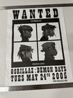 2005 Gorillaz Demon Days Album 18" x 24" Record Store Street Team Promo Poster