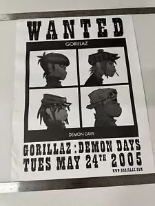 2005 Gorillaz Demon Days Album 18" x 24" Record Store Street Team Promo Poster - Picture 1 of 3