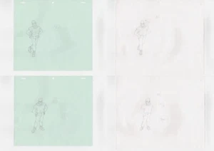 George Morikawa First Step Large 5-cut Original Picture Set Cels Character Goods - Picture 1 of 8
