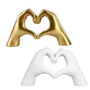 Heart Hands Sculpture,2 PCS Heart Hands Statues,Heart Hands Bracelet Holder,H... - Picture 1 of 7