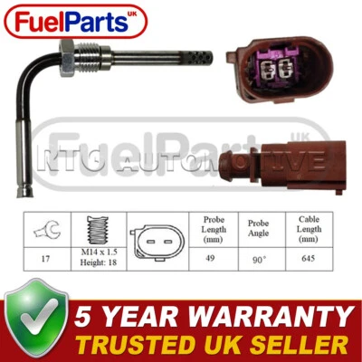 FuelParts Exhaust Gas Temperature Sensor For VW Crafter 2009-2013 2.5 TDi #1 - Image 1 of 2