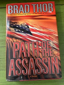 Brad Thor Path of The Assassin Scott Harvarth Series Hard Cover DJ Very Good - Picture 1 of 11